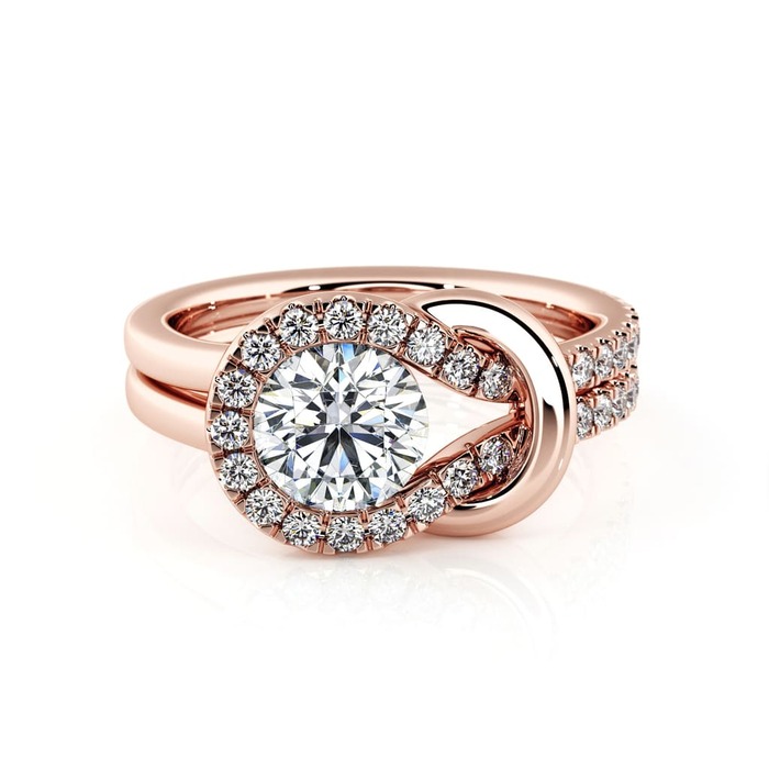 achat Bague  Classique  Diamant Or Rose UNION