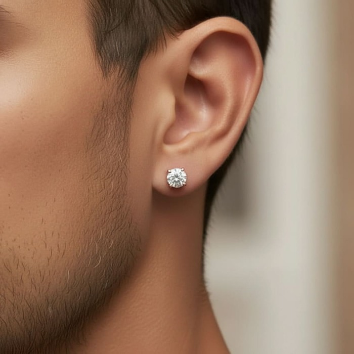 acheter Boucles d'Oreilles  Mono Diamant Or Rose MONO BERCEAU