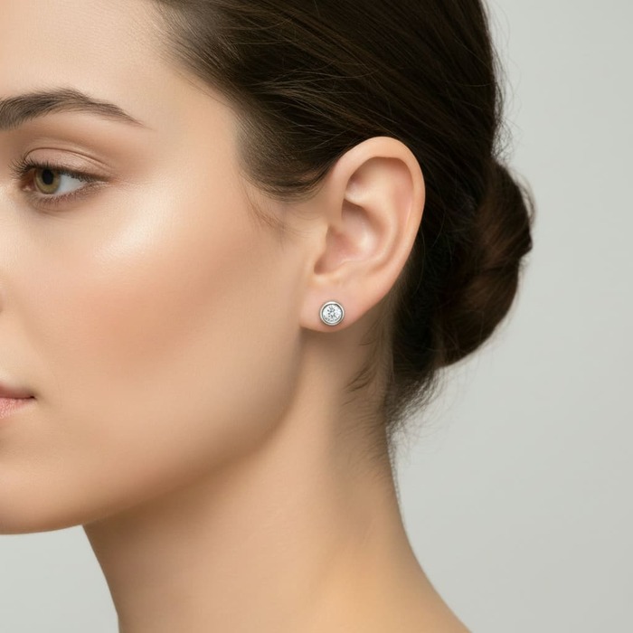 buy Earrings Classics Diamond White Gold ETERNITY