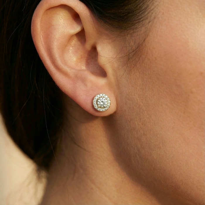 buy Earrings Classics Diamond Yellow Gold TEMPTATION