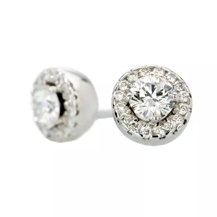 Boucles d'Oreilles  Classique  Diamant Or Blanc TENTATION