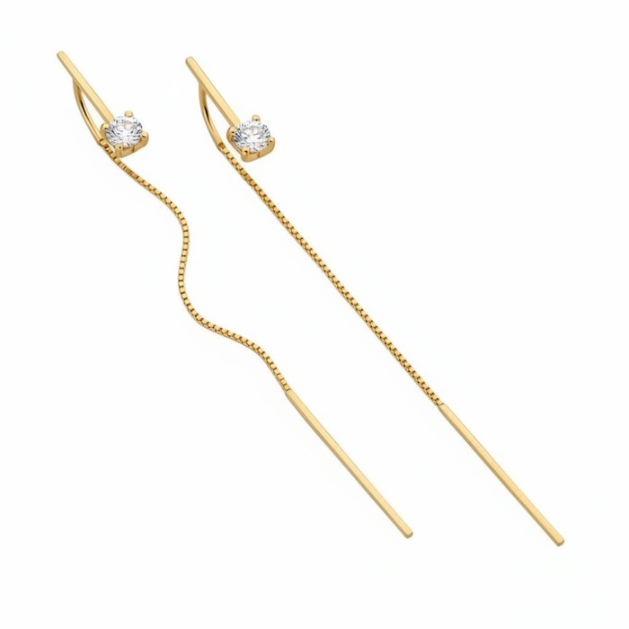 Earrings Designer Diamond Yellow Gold VENICE