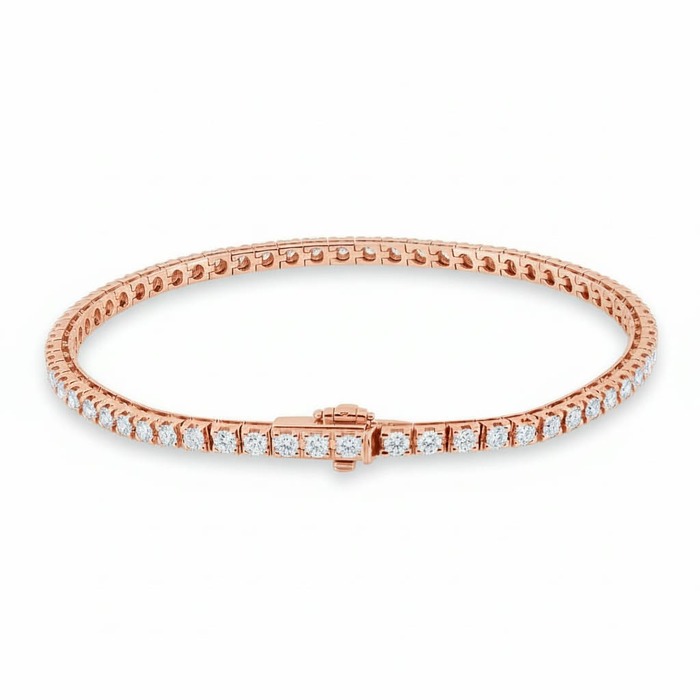 achat Bracelet Diamant Or Rose RIVIERE DIAMANTS