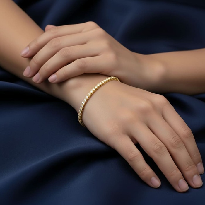 acheter Bracelet Diamant Or Jaune RIVIERE DIAMANTS