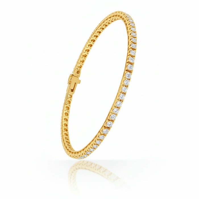 Bracelet Diamant Or Jaune RIVIERE DIAMANTS