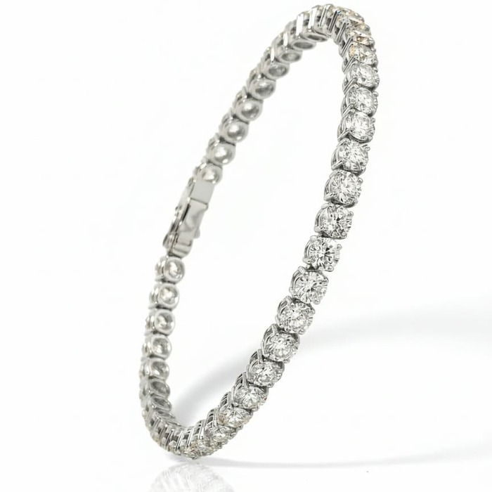 Bracelet  Diamant Or Blanc TENNIS DIAMANTS