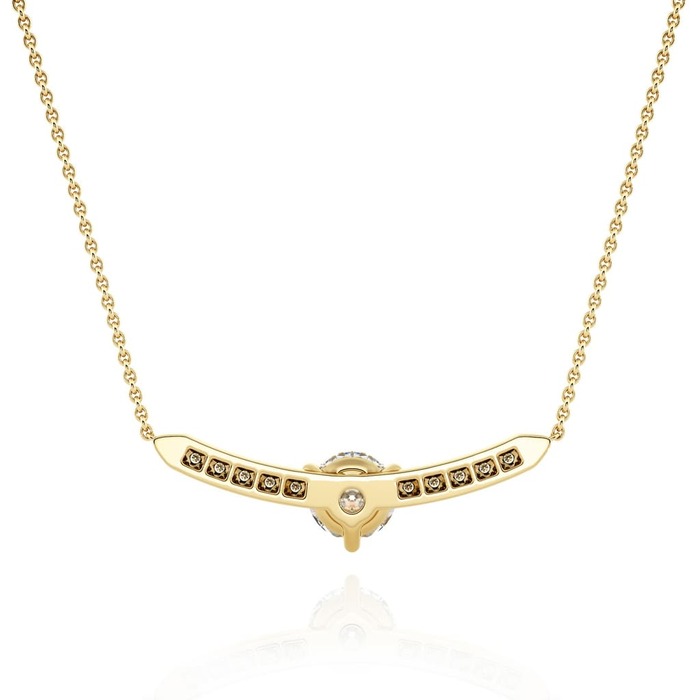 sell Pendant & Necklace Classics Diamond Yellow Gold Barrette of diamonds