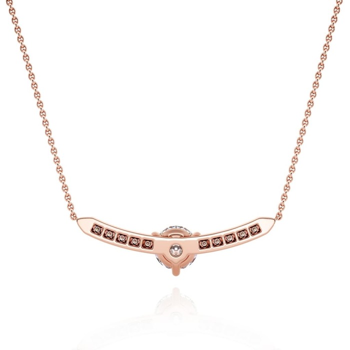 sell Pendant & Necklace Classics Diamond Pink Gold Barrette of diamonds
