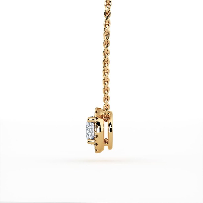 purchase Pendant & Necklace Classics Diamond Yellow Gold Paved Round Brilliants