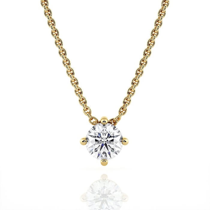 Pendant & Necklace Classics Diamond Yellow Gold 4 Claws cross pendant