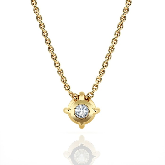 sell Pendant & Necklace Classics Diamond Yellow Gold 4 Claws cross pendant
