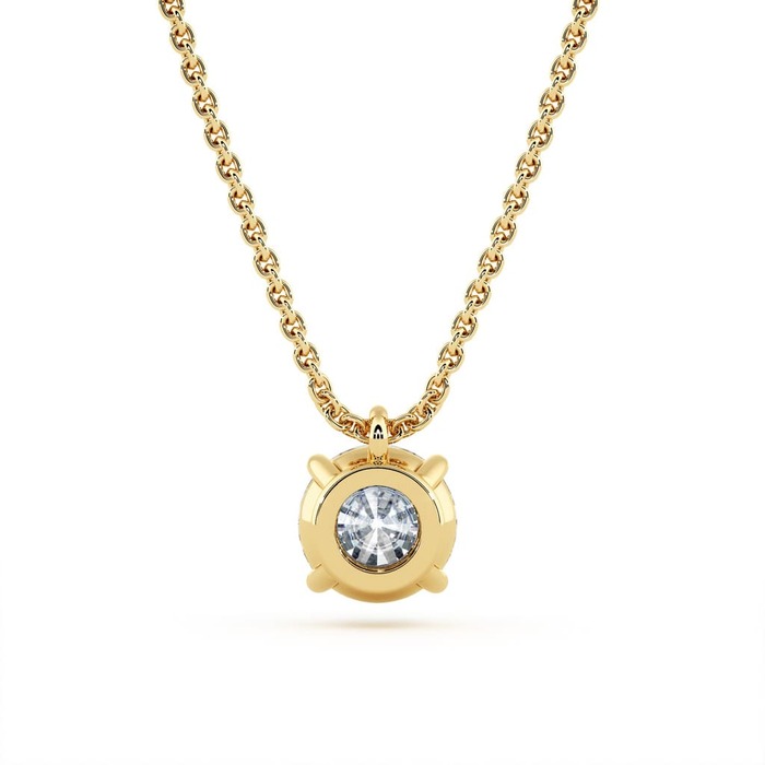 vente Pendentif Classique  Diamant Or Jaune Pendentif 4 Griffes