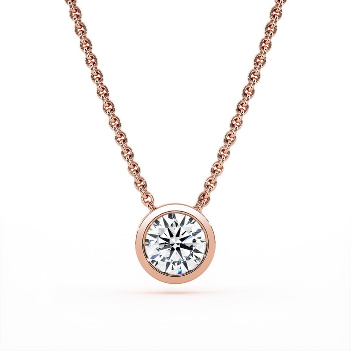 Pendant & Necklace Classics Diamond Pink Gold ETERNITY