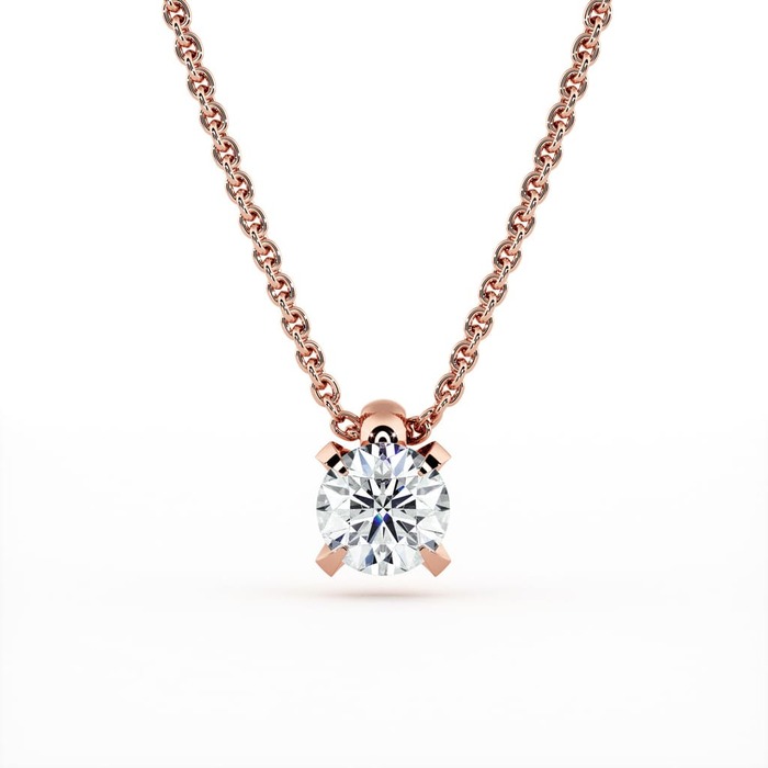 Pendant & Necklace Classics Diamond Pink Gold CRADLE