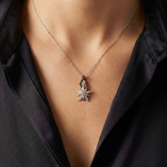 acheter Pendentif Créateurs Diamant Or Blanc Terre d'Edelweiss
