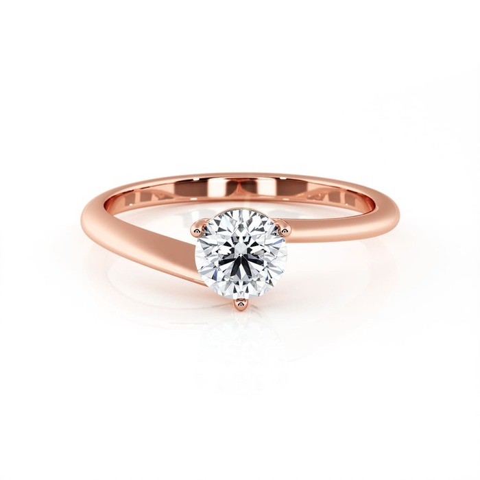 achat Solitaire  Classique  Diamant Or Rose 3 griffes