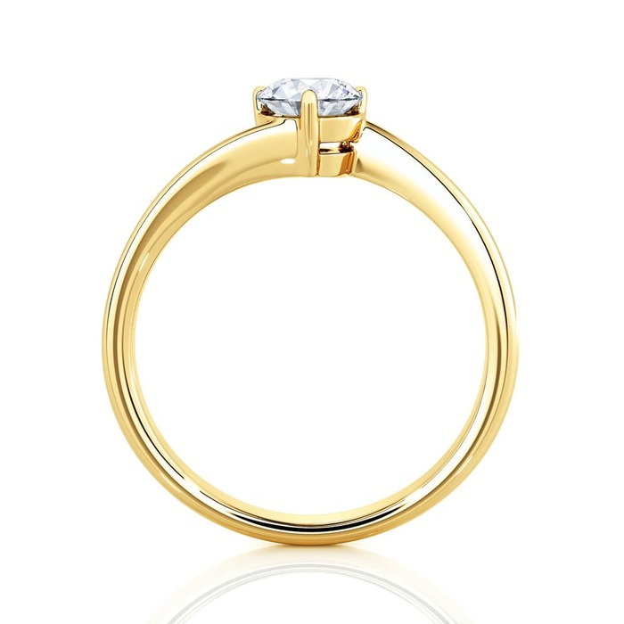 sell Engagement ring Classics Diamond Yellow Gold 3 claws