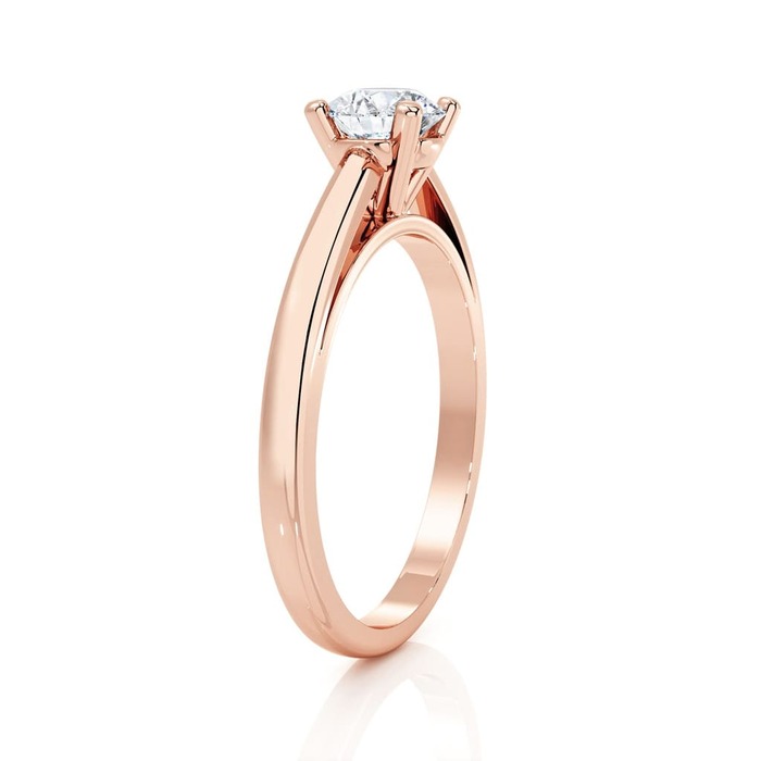 purchase Engagement ring Classics Diamond Pink Gold 4 Claws Classic