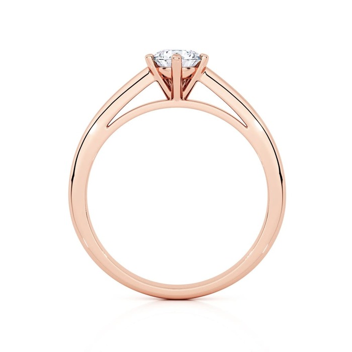 sell Engagement ring Classics Diamond Pink Gold 5 Claws Classic