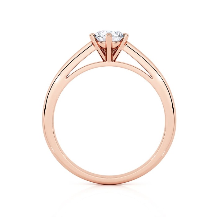 vente Solitaire  Classique  Diamant Or Rose 5 Griffes Classic