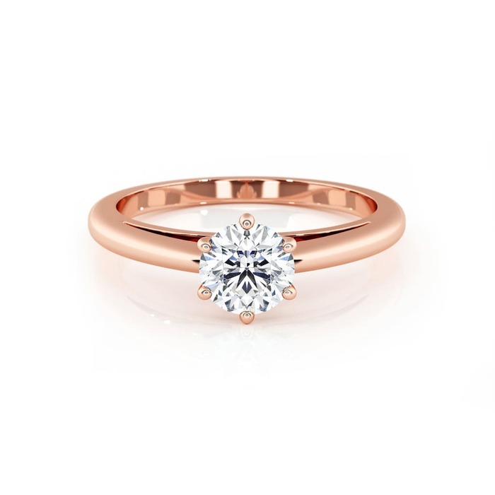 purchase Engagement ring Classics Diamond Pink Gold 6 Claws Classic