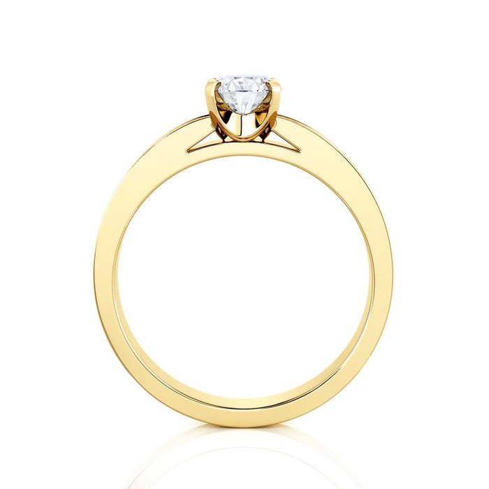sell Engagement ring Paved  Diamond Yellow Gold CRADLE (paved)