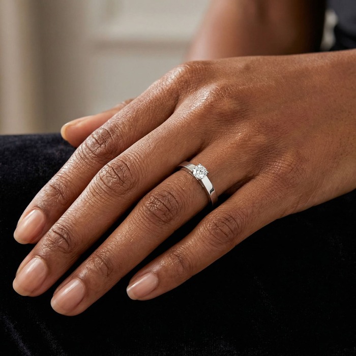 acheter Solitaire  Classique  Diamant Or Blanc BERCEAU