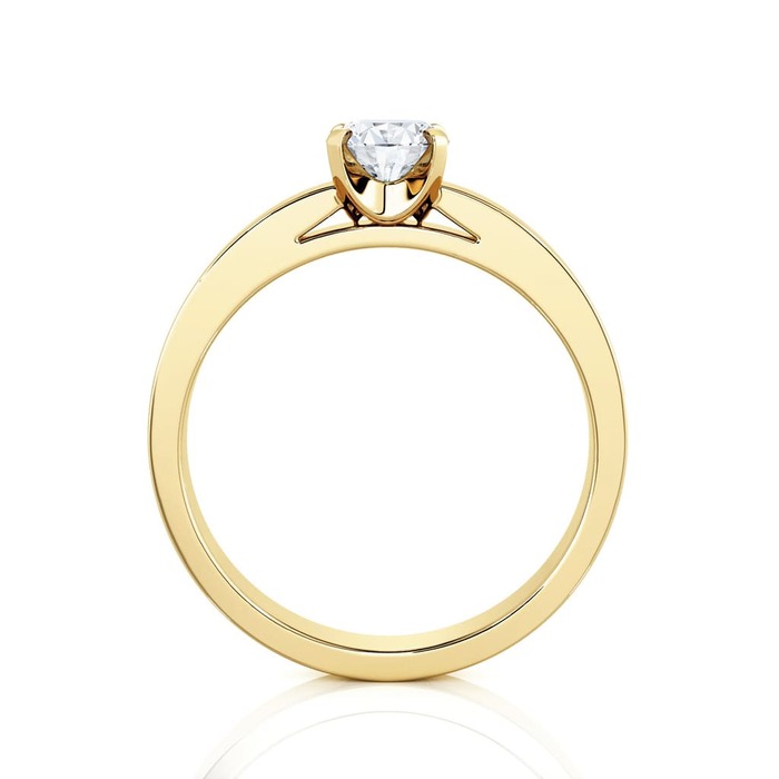 vente Solitaire  Classique  Diamant Or Jaune BERCEAU