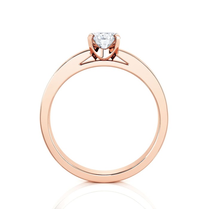 sell Engagement ring Classics Diamond Pink Gold CRADLE