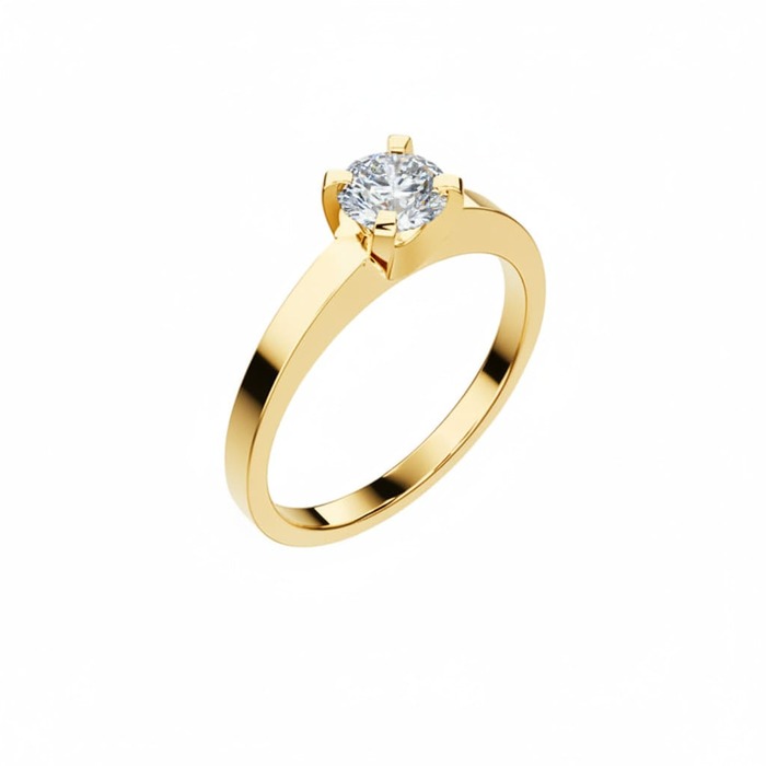 Solitaire  Classique  Diamant Or Jaune DEVA