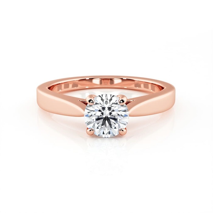 achat Solitaire  Classique  Diamant Or Rose DIAM