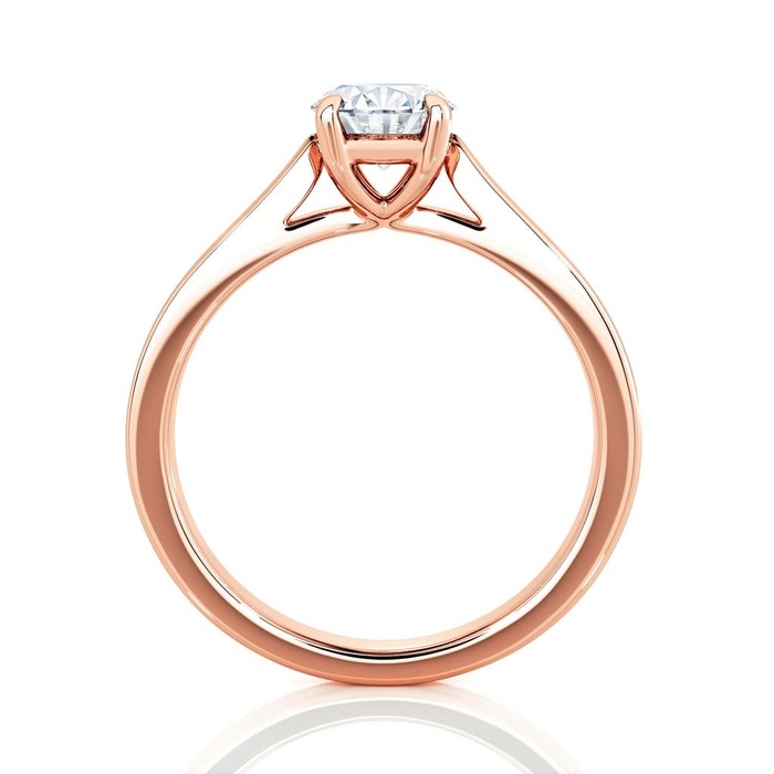 sell Engagement ring Classics Diamond Pink Gold DIAM