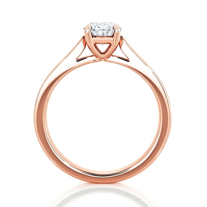 vente Solitaire  Classique  Diamant Or Rose DIAM