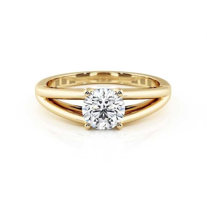 purchase Engagement ring Classics Diamond Yellow Gold Double Band