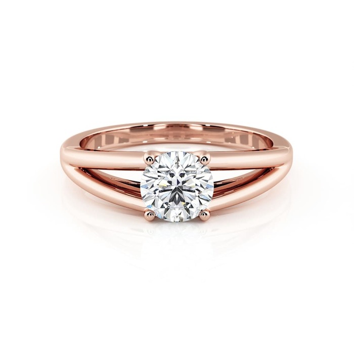 purchase Engagement ring Classics Diamond Pink Gold Double Band