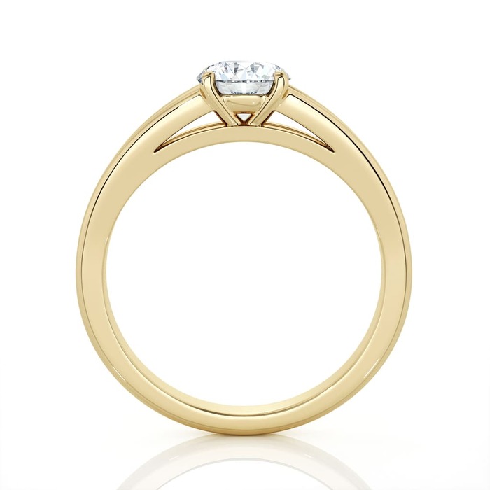 sell Engagement ring Classics Diamond Yellow Gold Double Band