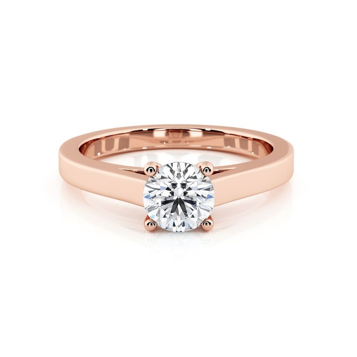 purchase Engagement ring Classics Diamond Pink Gold 4 Claws Karma