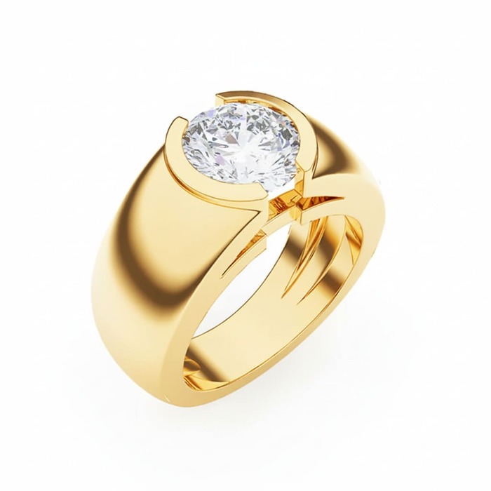Engagement ring Classics Diamond Yellow Gold LUNA