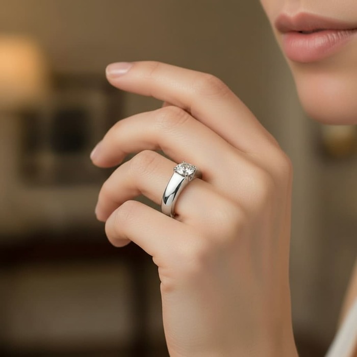 acheter Solitaire  Classique  Diamant Or Blanc PARISOLO