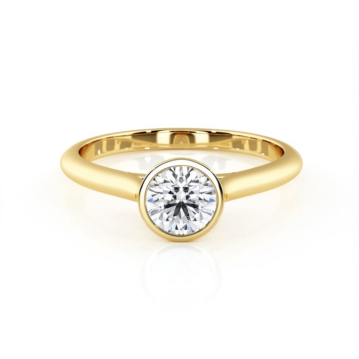 achat Solitaire  Classique  Diamant Or Jaune serti clos ETERNITE