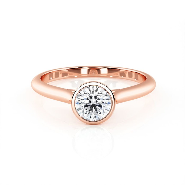 achat Solitaire  Classique  Diamant Or Rose serti clos ETERNITE