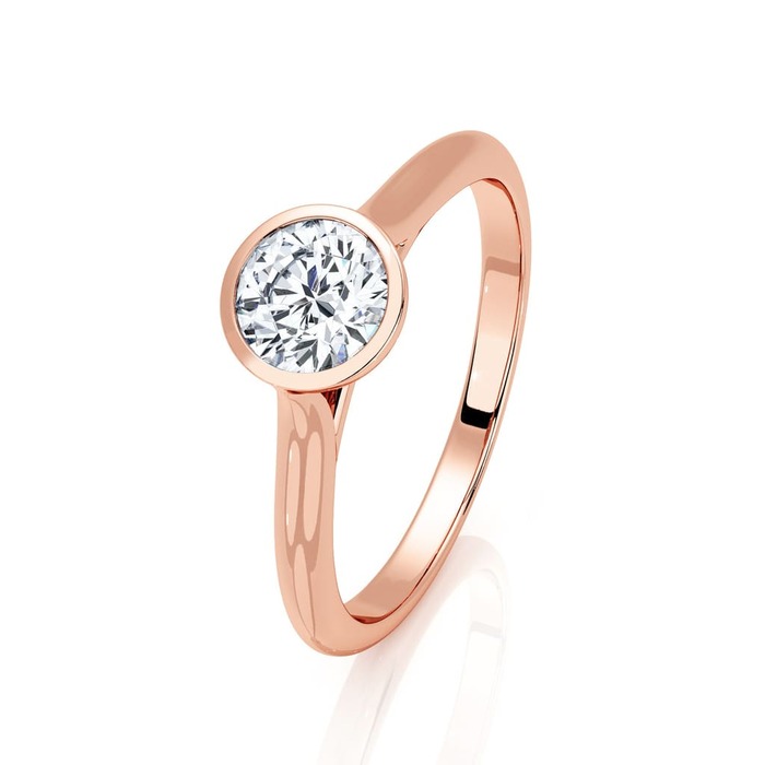 Engagement ring Classics Diamond Pink Gold ETERNITY