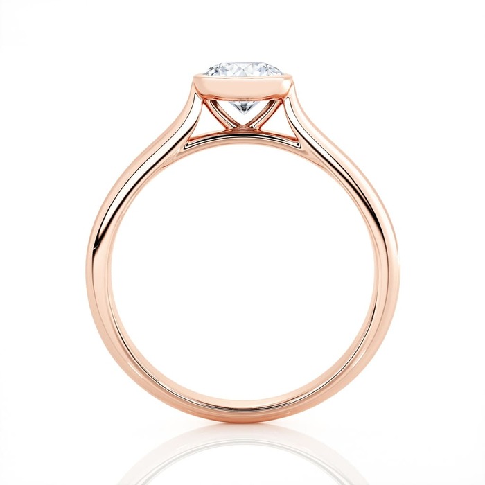 vente Solitaire  Classique  Diamant Or Rose serti clos ETERNITE