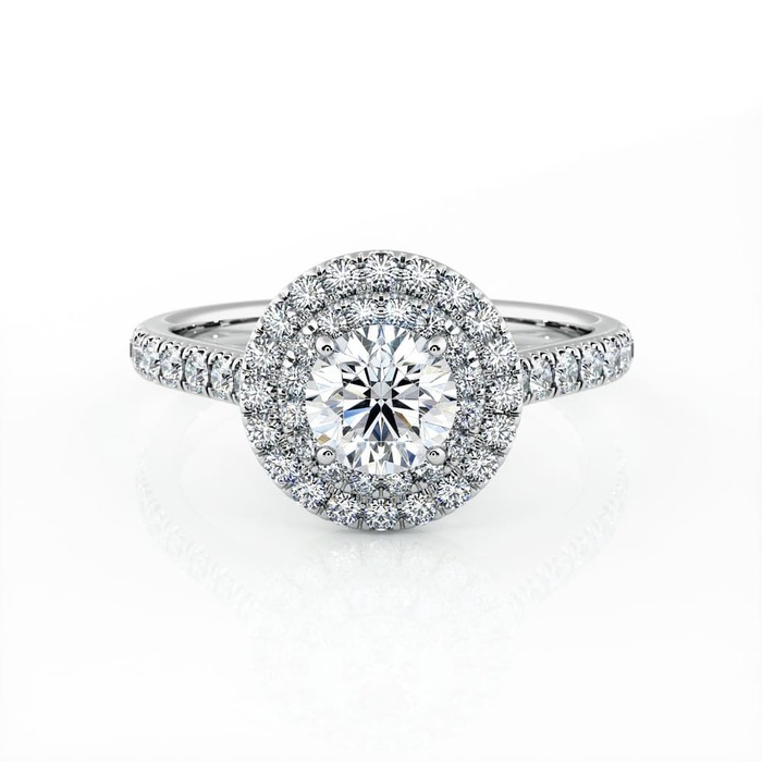 purchase Ring Classics Diamond White Gold Double Halo Setting