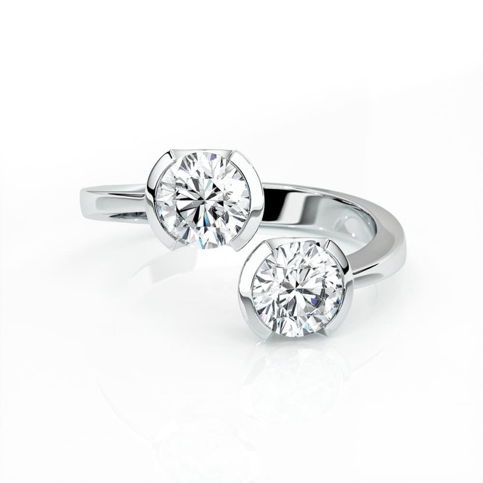 purchase Ring You and me Diamond White Gold You and me