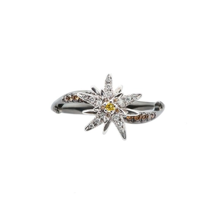 purchase Ring Designer jewellery Diamond Gold Terre d'Edelweiss