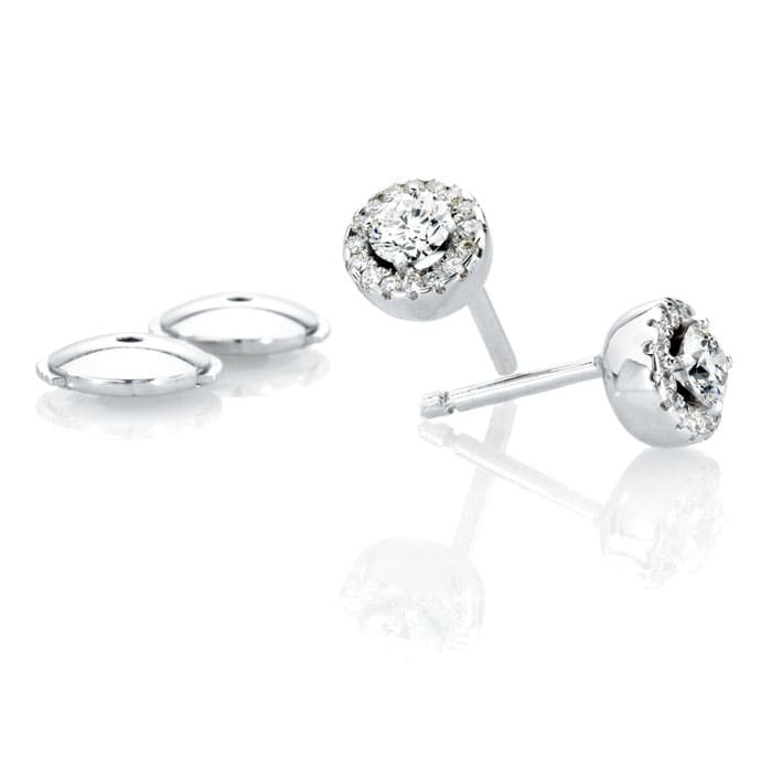 achat Boucles d'Oreilles  Classique  Diamant Or Blanc or blanc TENTATION