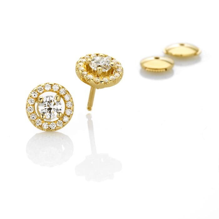 achat Boucles d'Oreilles  Classique  Diamant Or Rose or jaune TENTATION