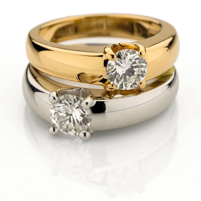 purchase Engagement ring Classics Diamond Gold PARISOLO