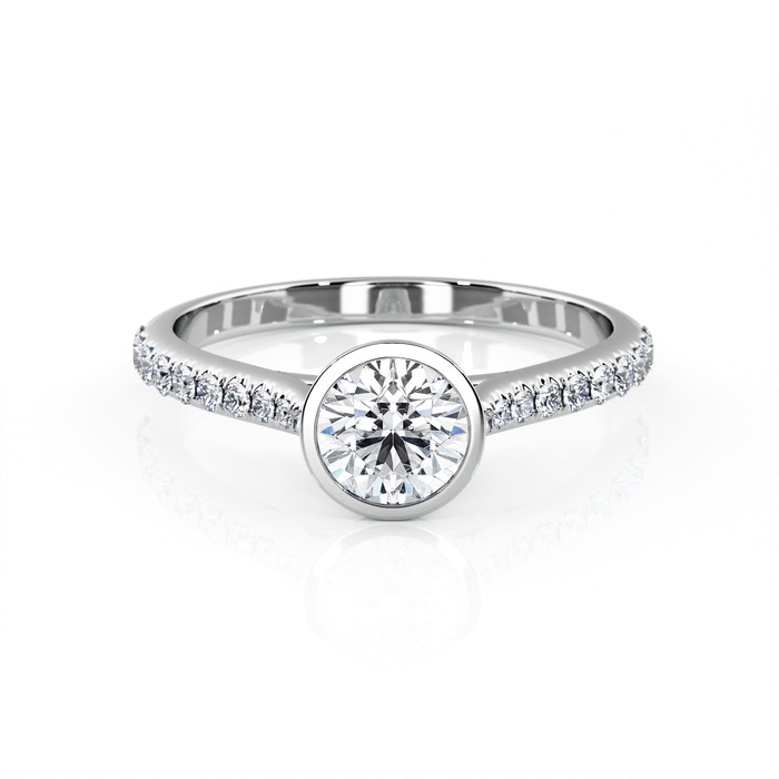 purchase Engagement ring Paved  Diamond White Gold diamond band ETERNITY